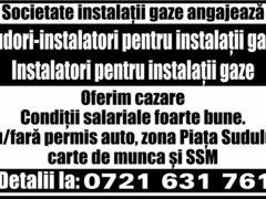 Sudori-instalatori si instalatori pentru instalatii gaze