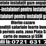 Sudori-instalatori si instalatori pentru instalatii gaze
